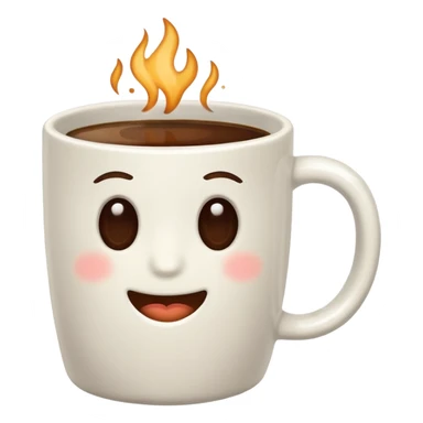 white mug in coffee sticker