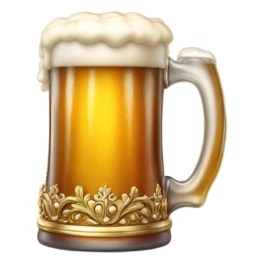 Happy beer with crown sticker