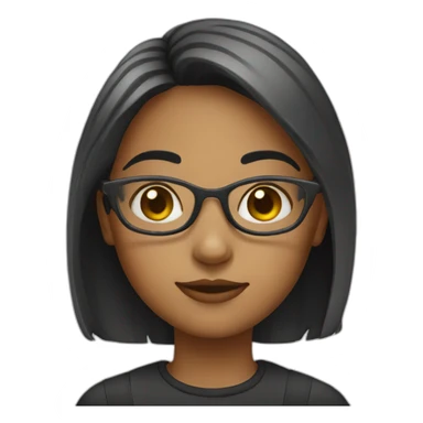 girl-with-round-glasses sticker