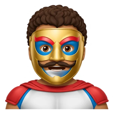 Create a Nacho Libre emoji for a teams chat but make it more original style to the movie sticker