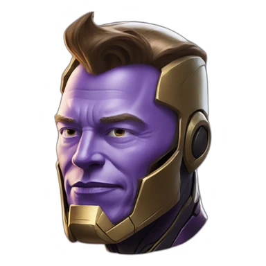 Elon musk as thanos sticker