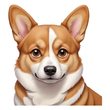 Cinematic Meme-Worthy Grumpy Fawn Corgi Portrait Emoji, Head held high but eyes filled with dramatic disappointment, smooth fawn fur with striking white patches, deeply furrowed brow forming an unmistakable scowl, ears slightly angled back in disapproval, piercing brown eyes glaring with pure exasperation, Simplified yet hilariously over-exaggerated features, highly detailed, glowing with an aura of supreme annoyance, high shine, exhausted yet judgmental, stylized with an almost regal pettiness, bright but brooding, soft glowing outline, capturing the essence of a herder that has seen it all and is thoroughly unimpressed, so meme-worthy it feels like it could instantly become the next viral sensation of grumpiness! sticker