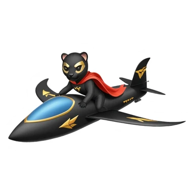 panther flying glider sticker