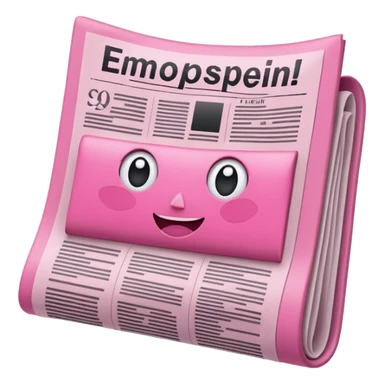 pink girly newspaper sticker