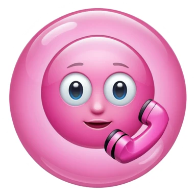 pink phone contacts bubble sticker