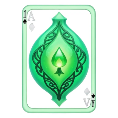 life elemental orb in playing card sticker