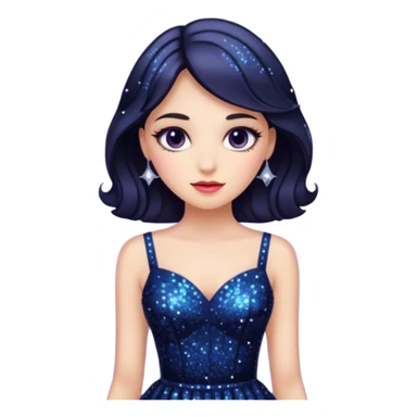 Glitter noir darling sticker