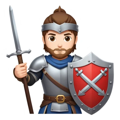 crossed swords  shield and cs on the shield  hero  sticker