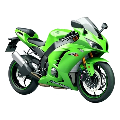 Kawasaki Ninja (Sportbike) - Kawasaki Ninja ZX-10R (Model Year: 2022) (Iconic colour: Green) sticker