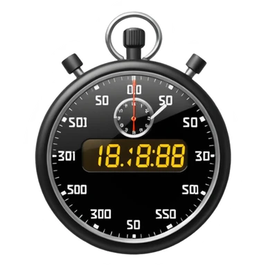 Stopwatch with digital display sticker
