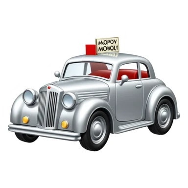 metal monopoly car sticker