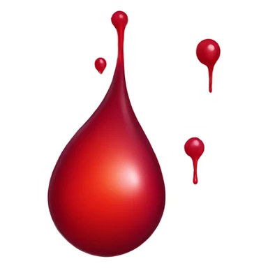 Blood drop sticker
