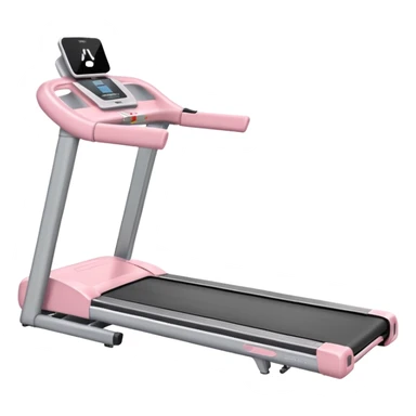 Create a pastel pink treadmill  sticker