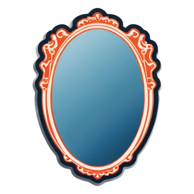 Mirror sticker
