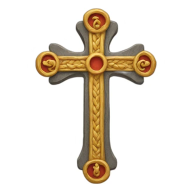 Occitan cross sticker