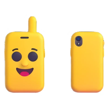 vibrant colors 3D emoji style cell phone sticker