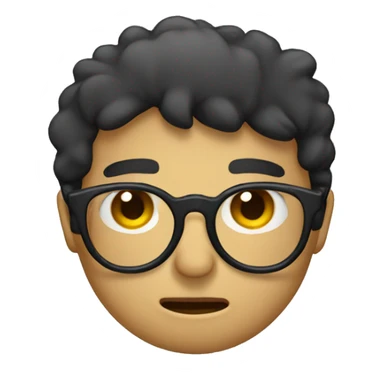 Feeling sad with spects sticker