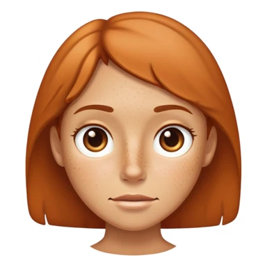 tan frechie face without a body sticker