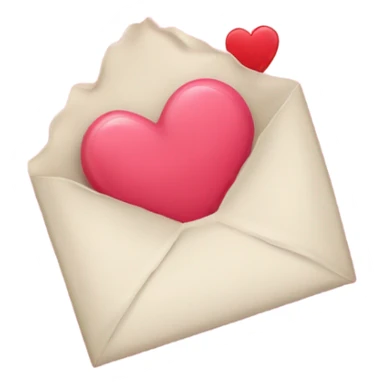 light pink ruffle stamp with a valentines letter inside sticker