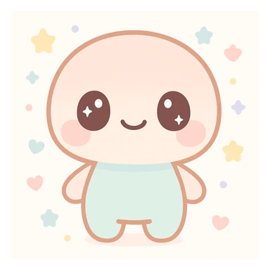 a character similar to the reference image, kawaii style sticker