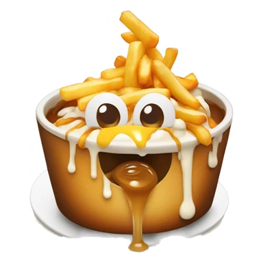 poutine qui mange une poutre sticker