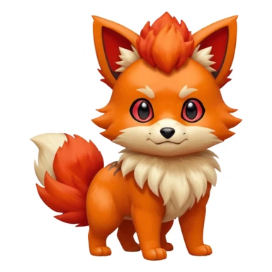 Litten-Growlithe-Eevee-Vulpix-fusion sticker