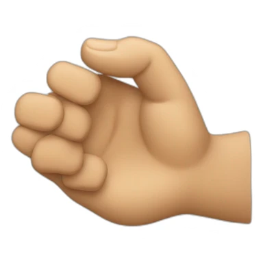 une main avec le doigt du millieux baisser sticker