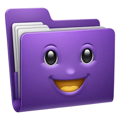 dark purple favorite folder sticker