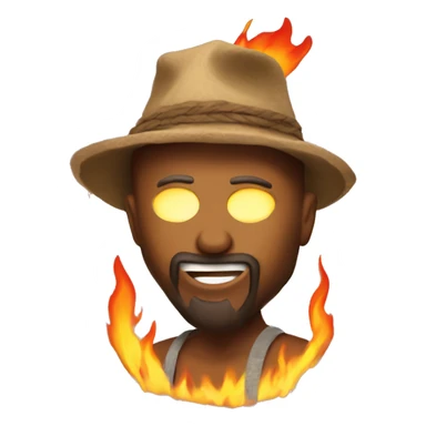 Burning man sticker