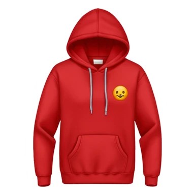 hoodie red simple sticker