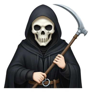 grim reaper with scythe sticker