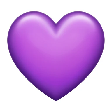 purple heart with a soft glow sticker