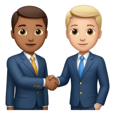 business handshake sticker