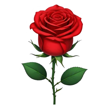 Single red rose with a black ribbon tied to it sticker