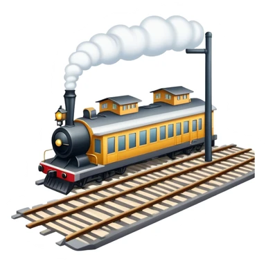 Railroad leading to a station sticker