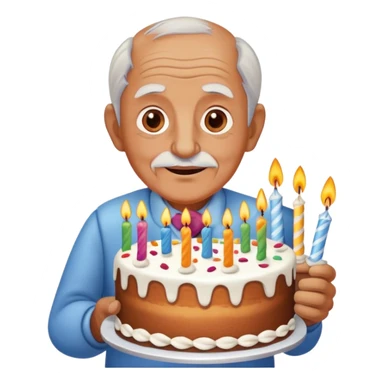Happy birthday old man sticker