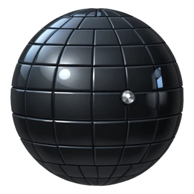 Big black disco ball sticker