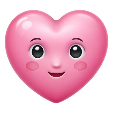 Cute pink heart sticker