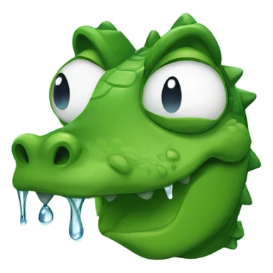 Alligator with tears sticker