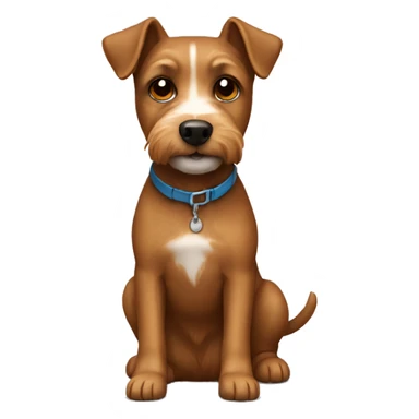 Brown terrier mix sticker
