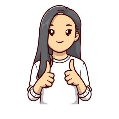 lightskin girl sticking up middle finger sticker