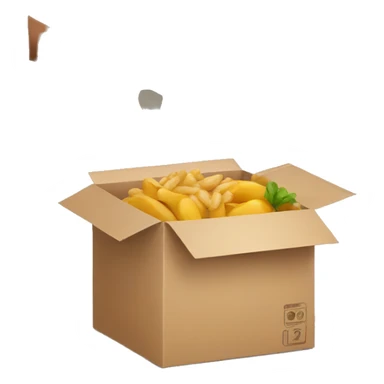 hands giving food box  sticker