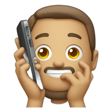 phone in hand sticker