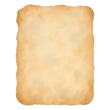 abstract irregular vintage paper edge, soft hand-painted texture, transparent background, no face, no hands, no legs, no characters sticker