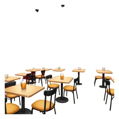 Cafetería with cozy atmosphere sticker