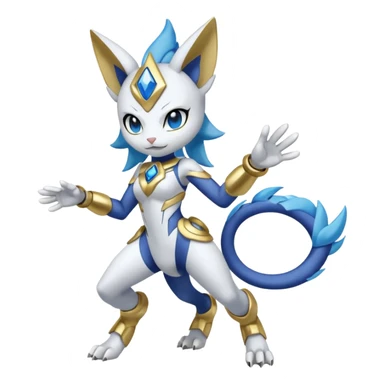 Meloetta-Zekrom-Gatomon-Pteromon-hybrid sticker