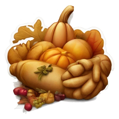 Beautiful sign that says Happy Thanksgiving sticker