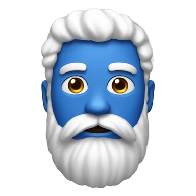 blue giant with a white beard  sticker