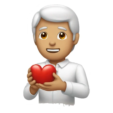 Manos asiendo un corazón  sticker