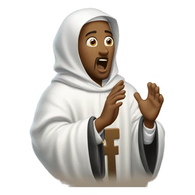Surprised Saint Dominic sticker